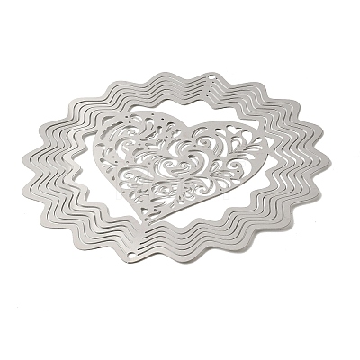 201 Stainless Steel 3D Rotating Hanging Wind Spinner STAS-C166-01A-P-1