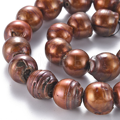 Natural Baroque Pearl Keshi Pearl Beads Strands PEAR-S021-186-1