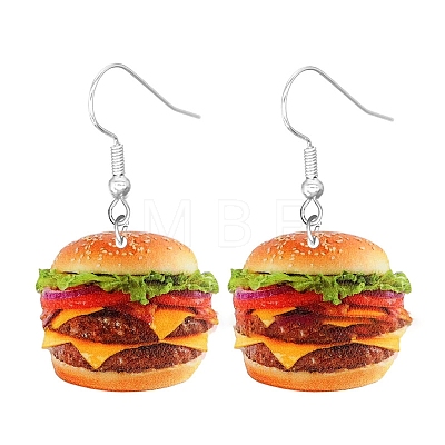 Acrylic Food Model Dangle Earrings PW-WG51A76-13-1