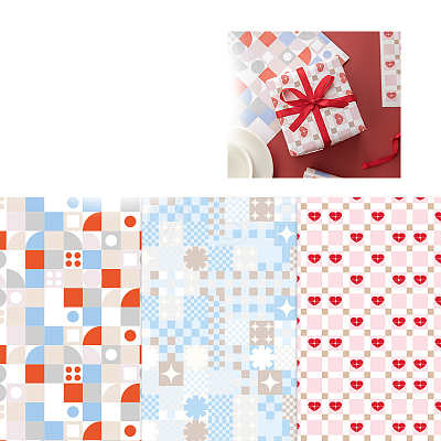 6 Sheet 3 Styel Gift Wrapping Paper PAAG-PW0001-067D-1