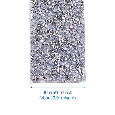 Glitter Resin Hotfix Rhinestone(Hot Melt Adhesive On The Back) OCOR-TA0002-01-40mm-1