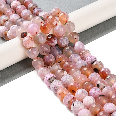 Natural Agate Beads Strands G-M437-C01-01D-1