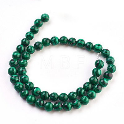 Synthetic Malachite Beads Strands TURQ-N006-8-1