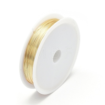 Eco-Friendly Round Copper Jewelry Wire CWIR-P001-01-0.4mm-1