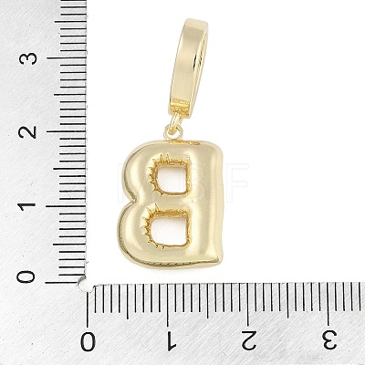Brass Micro Pave Clear Cubic Zirconia Pendants KK-M289-01B-G-1