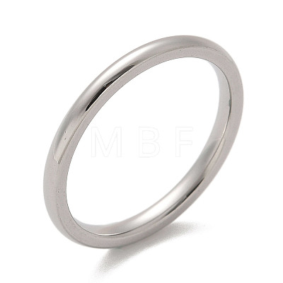 304 Stainless Steel Plain Band Rings STAS-I160-E-P-1