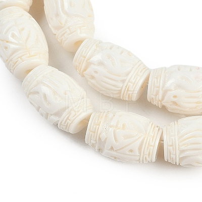 Synthetic Coral Carved Beads Strands CORA-M001-21A-1