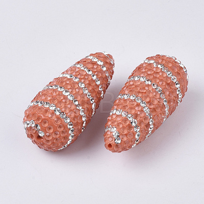 Handmade Polymer Clay Beads X-RB-S058-06F-1