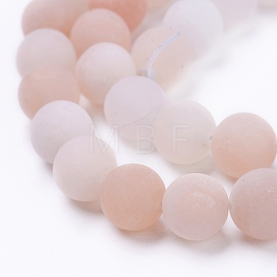 Natural Pink Aventurine Beads Strands X-G-F520-56-4mm-1