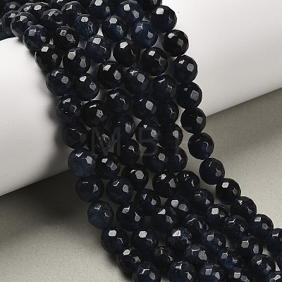 Natural White Jade Bead Strands G-R346-8mm-21-1