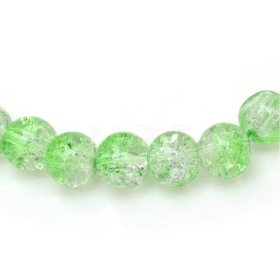 Baking Painted Crackle Glass Bead Strands CCG-S001-4mm-13-1