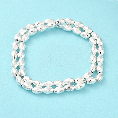 Electroplated Strong Magnetic Synthetic Hematite Beads Strands G-P518-03D-1