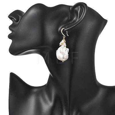 Natural Keshi Pearl Dangle Earrings EJEW-JE06982-1
