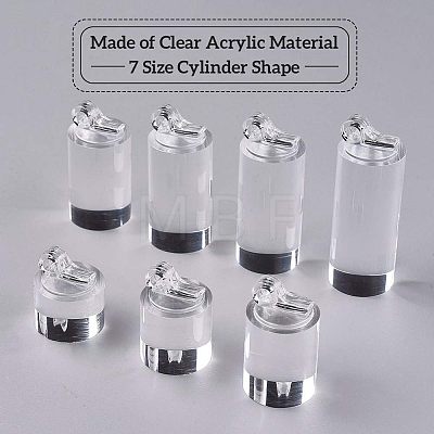 Acrylic Single Jewelry Display Stand Sets RDIS-FG0001-02-1