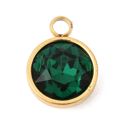 Birthstone Theme May 304 Stainless Steel Pendants STAS-K239-01G-A05-1