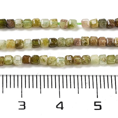 Natural Green Garnet Beads Strands G-H042-B15-01B-1