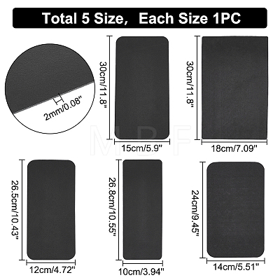   5pcs 5 style Plastic Bag Bottom Shapers PURS-PH0001-17-1