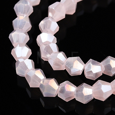 Imitation Jade Electroplate Glass Beads Strands EGLA-A039-J2mm-B07-1