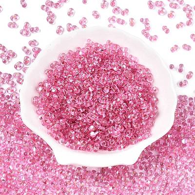 Baking Paint Transparent Glass Seed Beads SEED-N006-05D-1