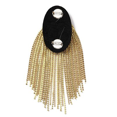 Detachable Iron Tassel Epaulettes FIND-WH0037-28G-1