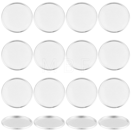 60Pcs 304 Stainless Steel Plain Edge Bezel Cups STAS-SC0021-45-1