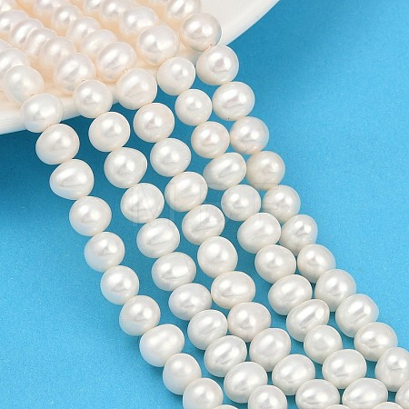 Natural Cultured Freshwater Pearl Beads Strands PEAR-I007-07X-01A-1