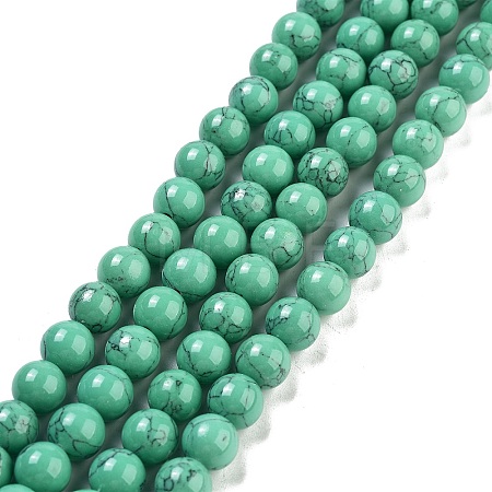 Synthetic Turquoise Beads Strands TURQ-H038-8mm-XXS11-1