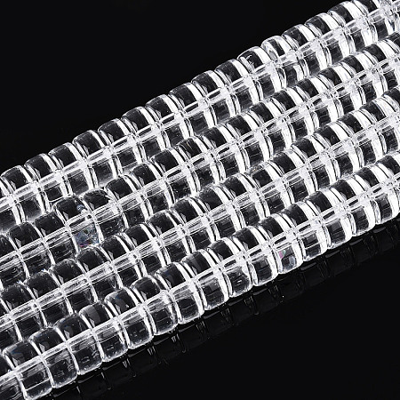 Transparent Glass Beads Strands LS-GLAA-N028-4x8mm-01-1
