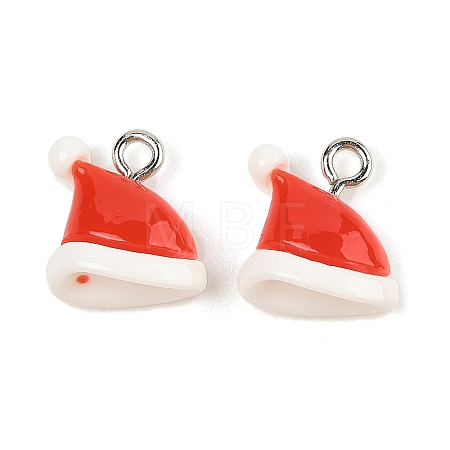 Christmas Theme Opaque Resin Pendants RESI-S08-02E-1