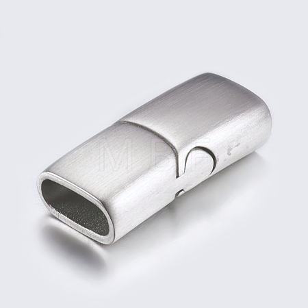 Tarnish Resistant 304 Stainless Steel Magnetic Clasps with Glue-in Ends STAS-P181-25P-1