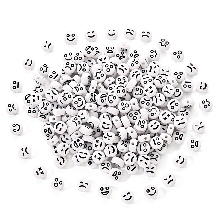 Opaque Acrylic Beads MACR-YW0001-22A-1