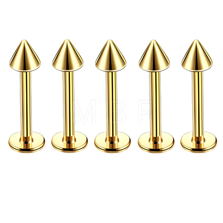 304 Stainless Steel Cone Internally Threaded Labrets for Women Men WG9B6EB-10-1