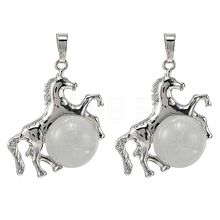 Natural Quartz Crystal Pendants G-D102-01P-05-1