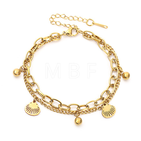 201 Stainless Steel Charm Bracelets WG11553-02-1