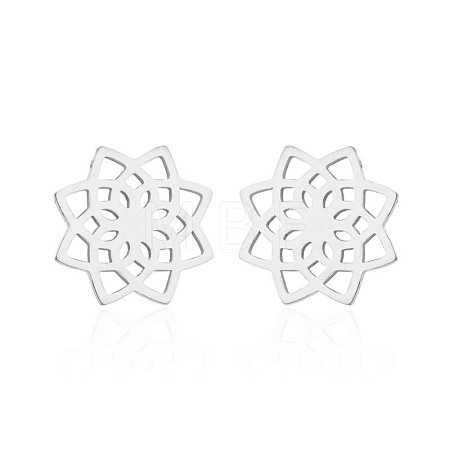 304 Stainless Steel Stud Earrings WGE2D60-08-1