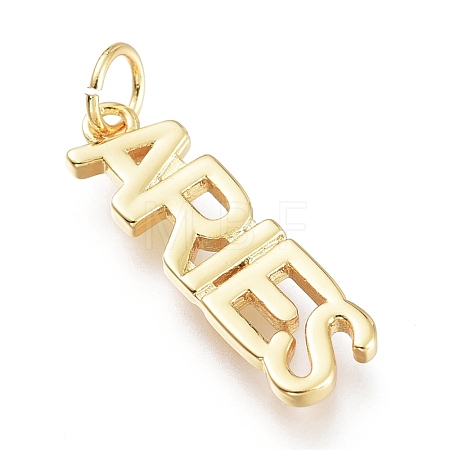 Brass Pendants ZIRC-I048-15G-03-1