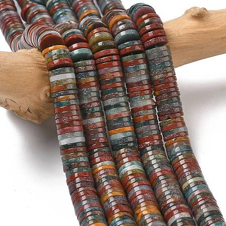 Natural Ocean Jasper Beads Strands G-G329-B08-8x1mm-1
