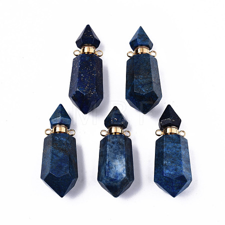 Faceted Natural Lapis Lazuli Pendants G-T131-15B-1