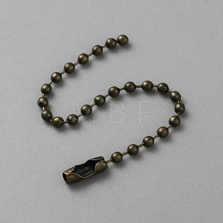 100Pcs Steel Ball Chains for Price Tag Chains FIND-SP0002-58AB-1