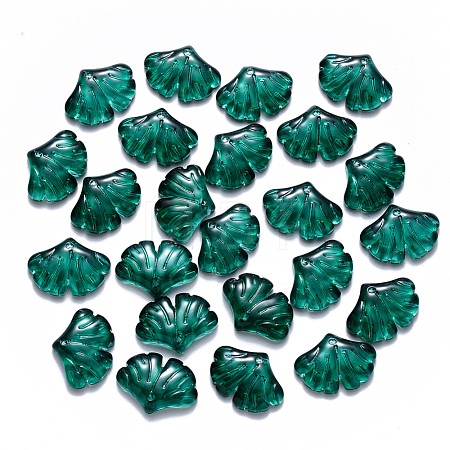 Transparent Baking Paint Glass Pendants DGLA-T002-01B-1