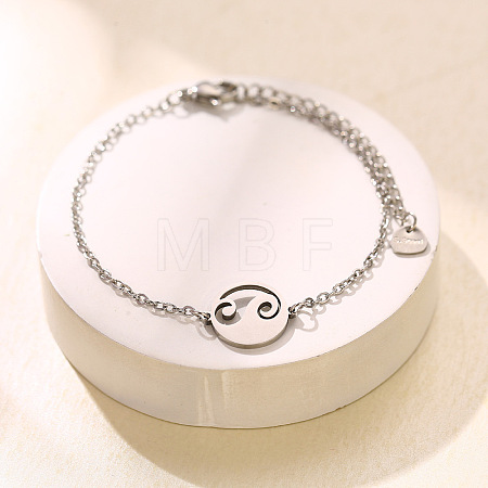 304 Stainless Steel Link Bracelets WGDD040-05-1
