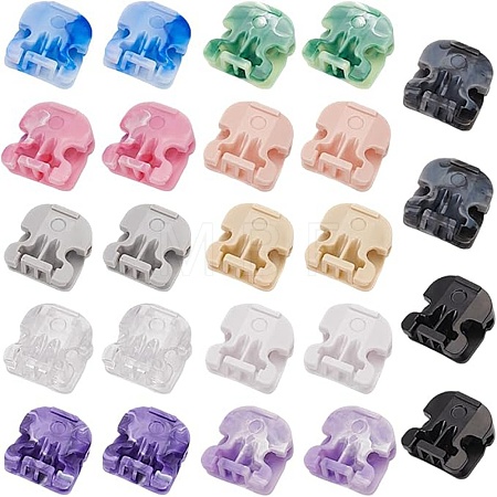 12 Pairs 12 Colors Plastic Shoelaces Buckle Lock FIND-FG0003-90-1