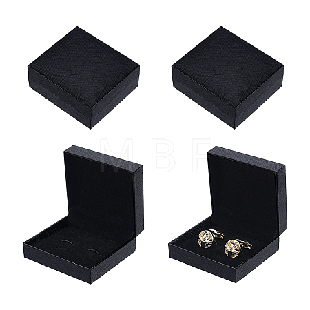 Plastic Cufflink Packing Boxes CON-WH0100-52-1