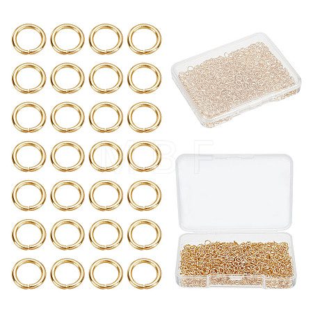 1000Pcs 304 Stainless Steel Open Jump Rings STAS-AR0002-11-1
