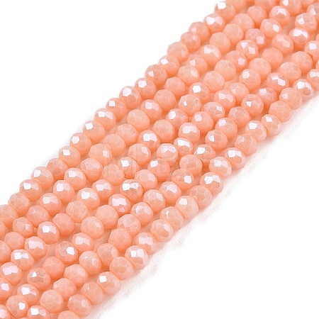 Electroplate Glass Beads Strands EGLA-A044-P1mm-A33-1