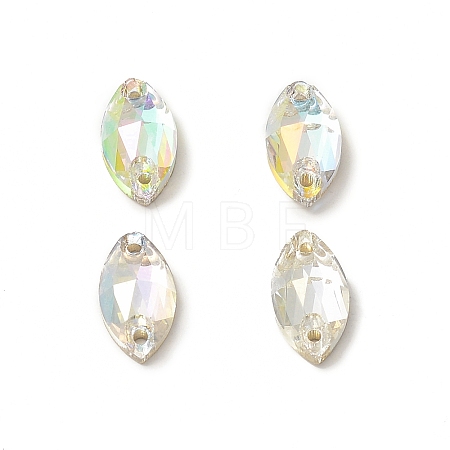 Horse Eye Shape Sew on Rhinestone GLAA-A024-03D-1