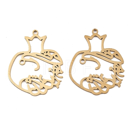 201 Stainless Steel Pendants STAS-I364-12G-1