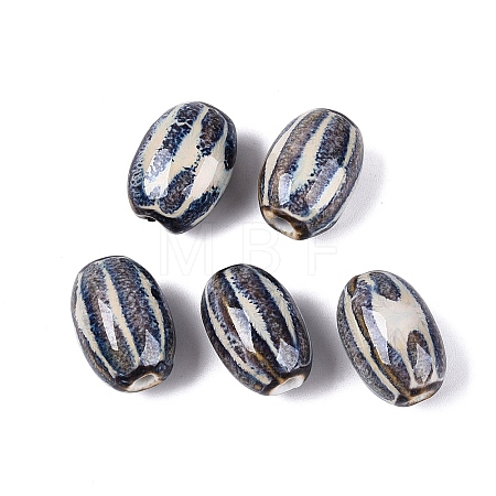 Vintage Handmade Porcelain Beads PORC-Q006-10M-1