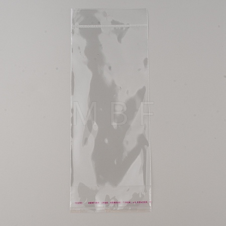 Rectangle OPP Cellophane Bags with Hanging Hole OPP-WH0011-03B-1