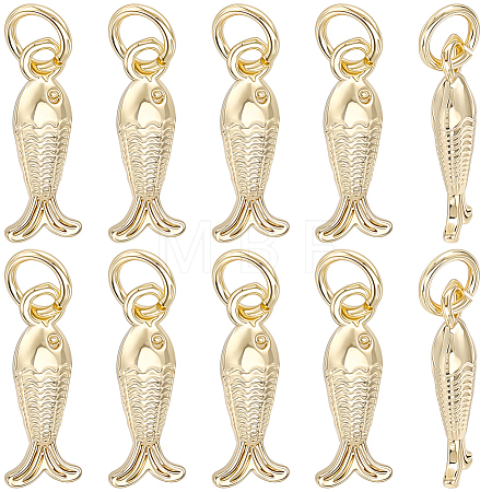 10Pcs Brass Pendants KK-BBC0025-86-1